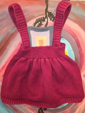 Tea Collection Knit Maroon Dress